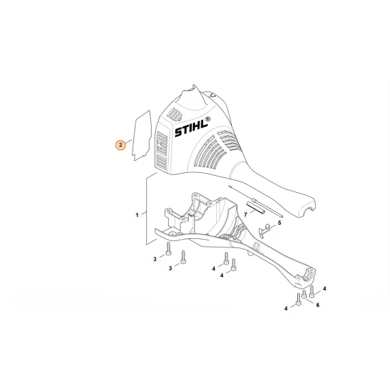 STIHL  Reflektujący element blaszany 4140 084 8300